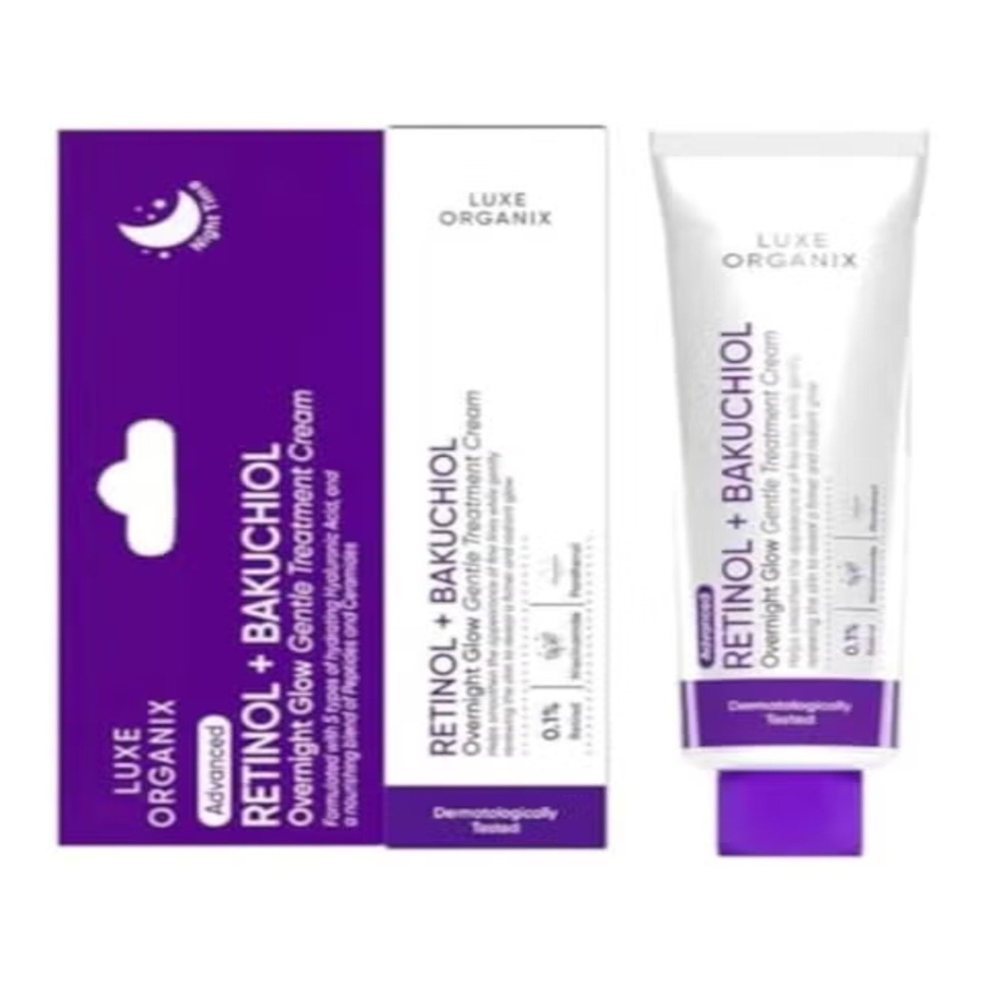 Luxe Organix Retinol + Bakuchiol Gentle Glow Treatment Cream (30ml)