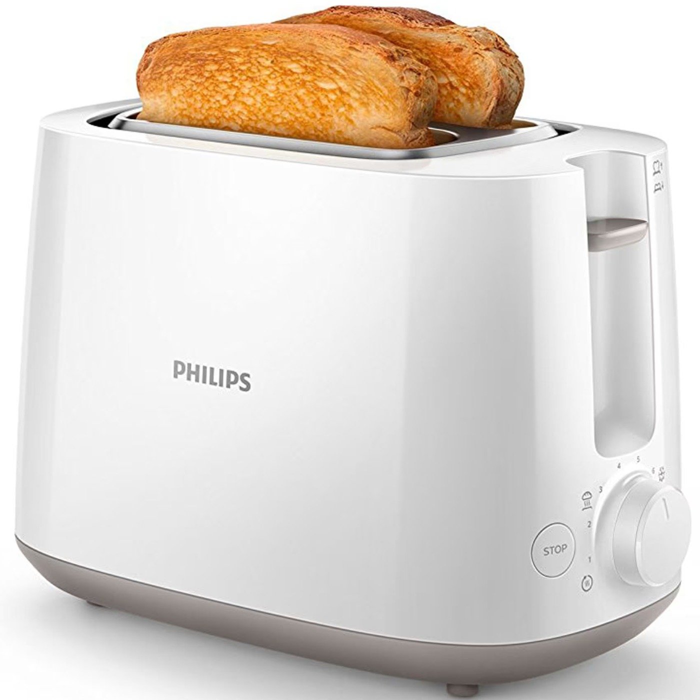 Philips Daily Collection Toaster HD2581/01 (900W) - 8 Browning Settings